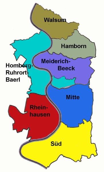 Amtsgericht Duisburg-Hamborn: Gerichtsbezirk